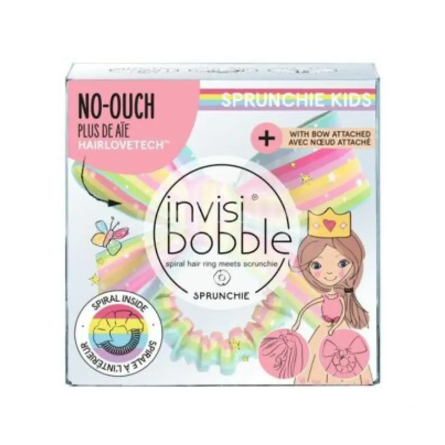 Invisibobble Kids Slim Sprunchie w. BowLet‘s Chase Rainbows