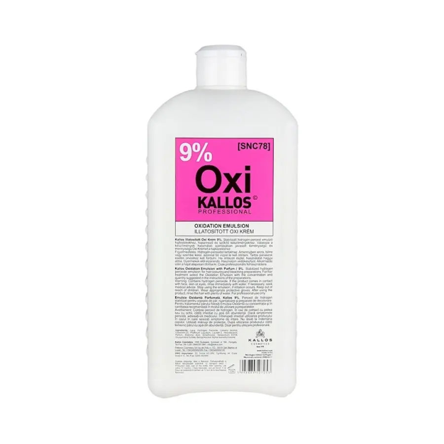 Kallos krémový oxidant parfémovaný OXI 9% 1000ml