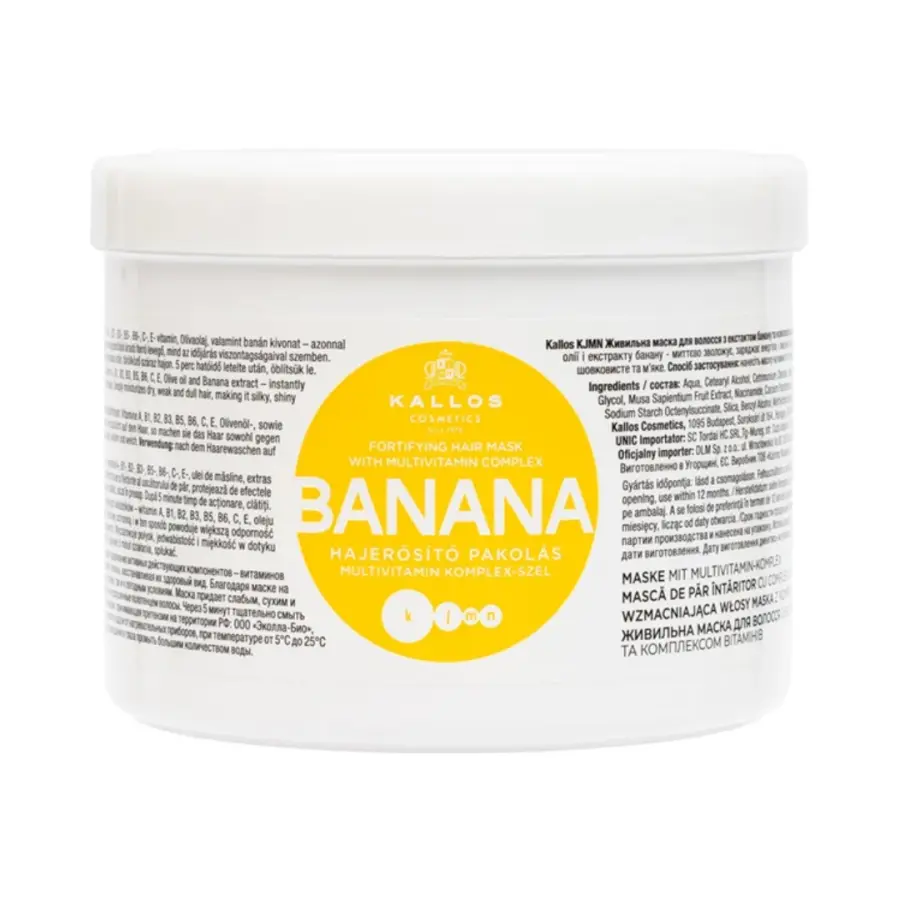 Kallos Kjmn Banana Hair Mask 500 ml