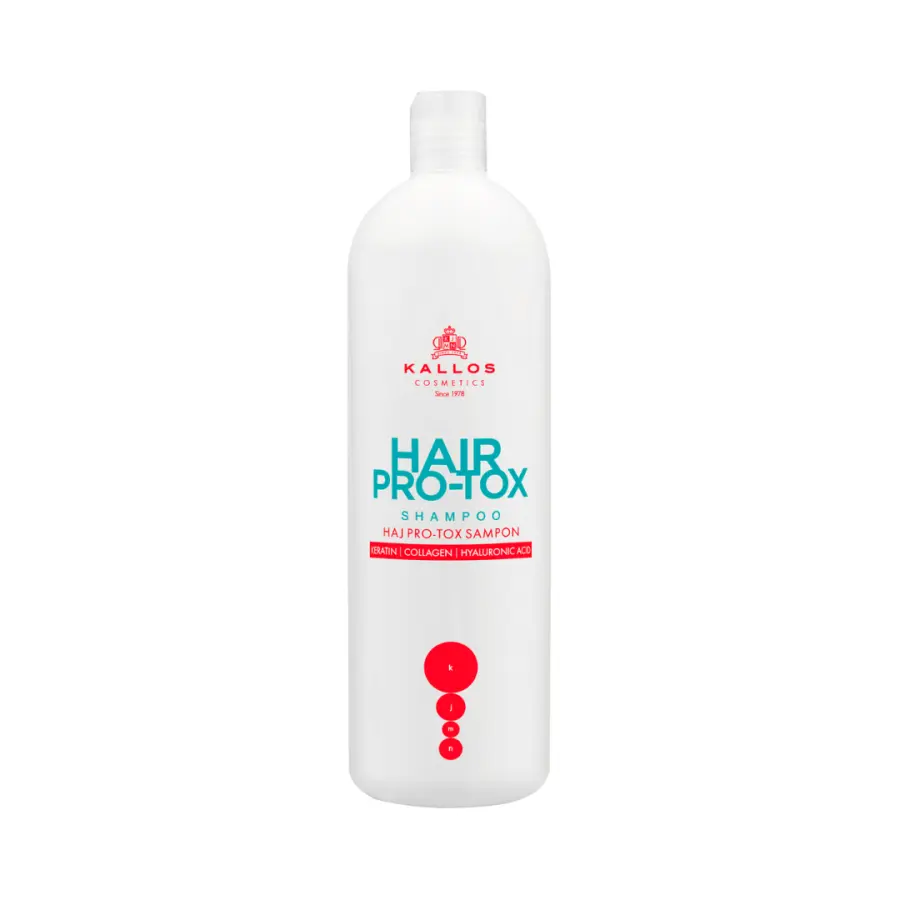 Kallos KJMN Hair Pro-tox Shampoo with Keratin, Collagen and Hyaluronic acid 1000 ml