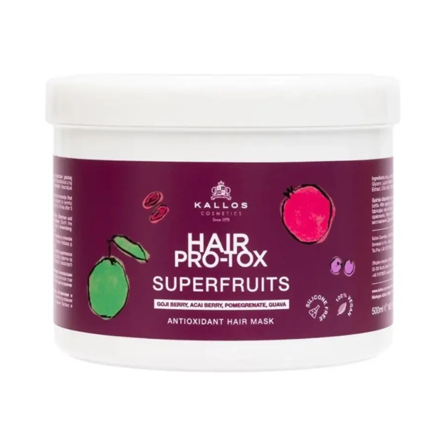 Kallos Pro-tox superfruit hair mask 500 ml