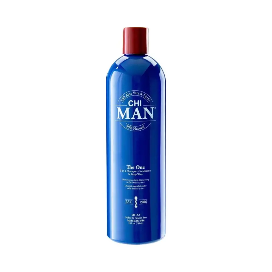 Farouk CHI Man The One 3-in-1 Shampoo, Conditioner & Body Wash 739 ml