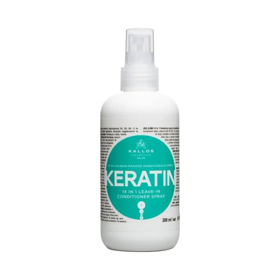 1332-kalvyz17 Kallos KJMN 14 in 1 Keratin Hair treatment spray 200 ml