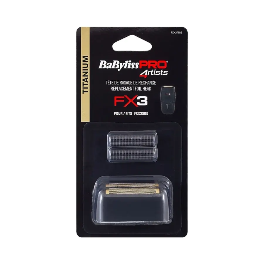 BaByliss PRO Complete Shaver Foil & Cutter 2 Heads FX3 Black