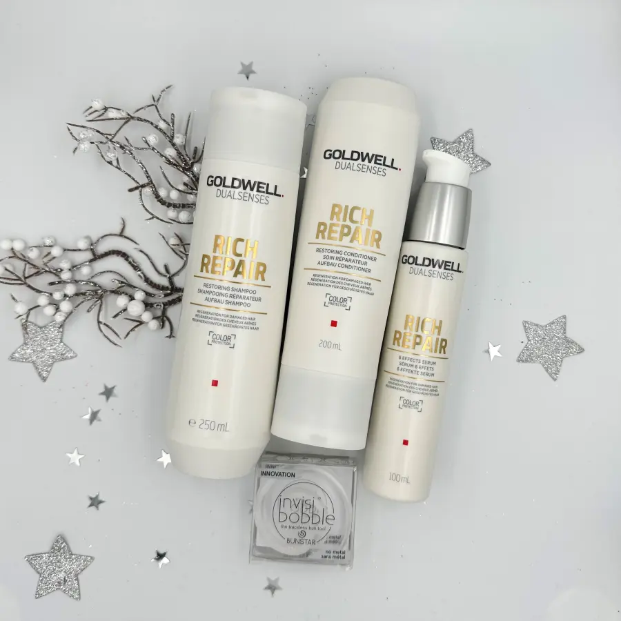 Christmas gift box Goldwel Rich Repair for damaged hair