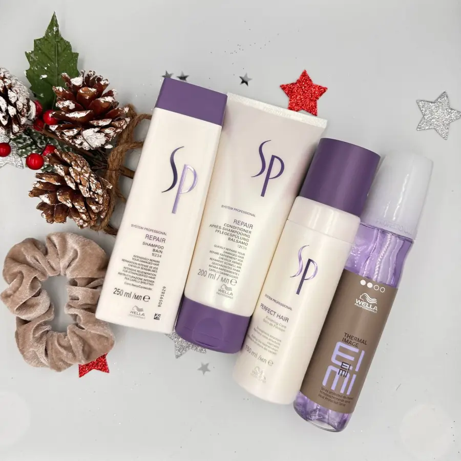 Christmas gift pack Wella Professionals care for damaged hair + heat treatment spray