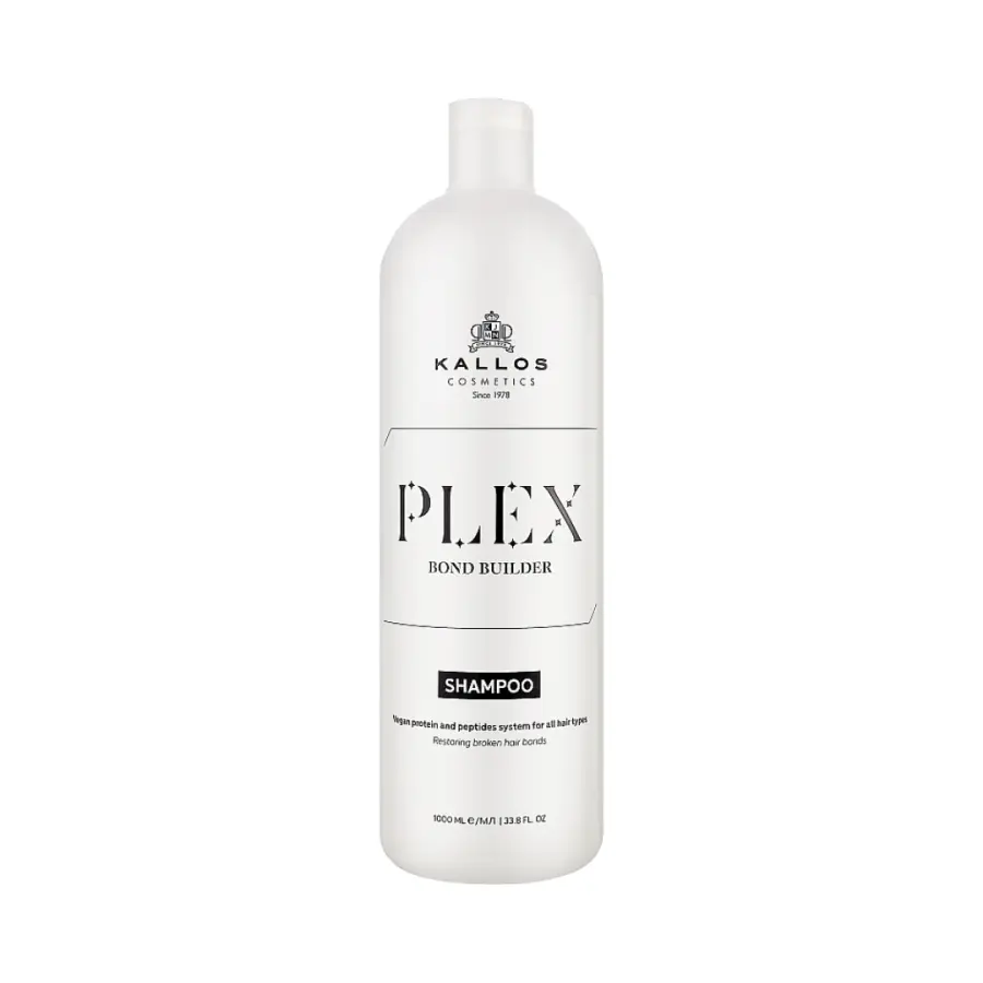 Kallos Plex Bond Builder shampoo with vegetable protein and Peptide complex 1000 ml