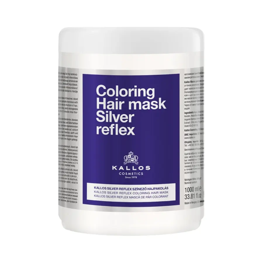 Kallos Coloring Hair Mask Silver Reflex 1000 ml