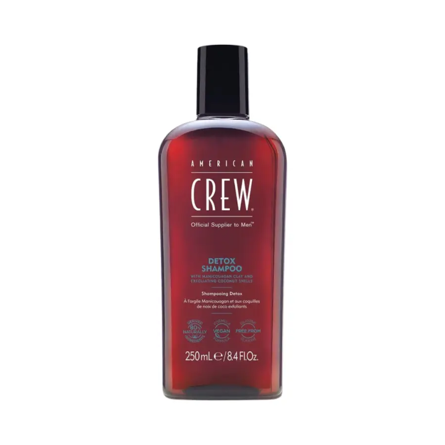American Crew Shampoo Detox for All Hair Vegan Formula 250 ml
