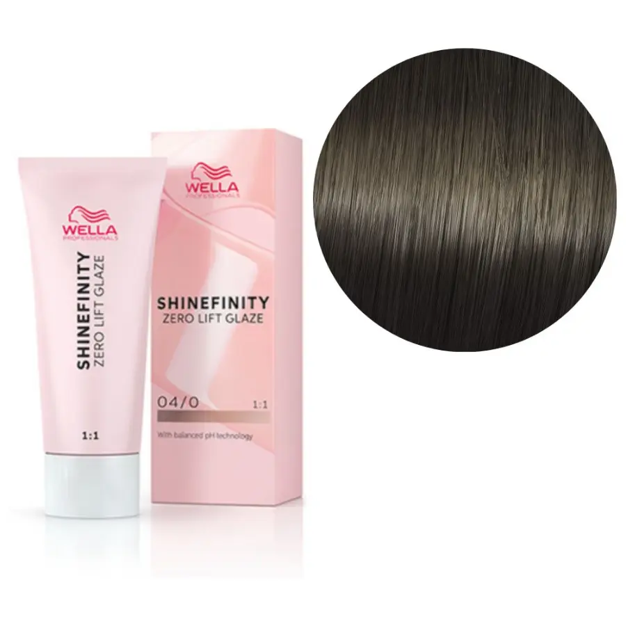 Wella Professionals Shinefinity Zero Lift Glaze Natural 04/0, 60ml