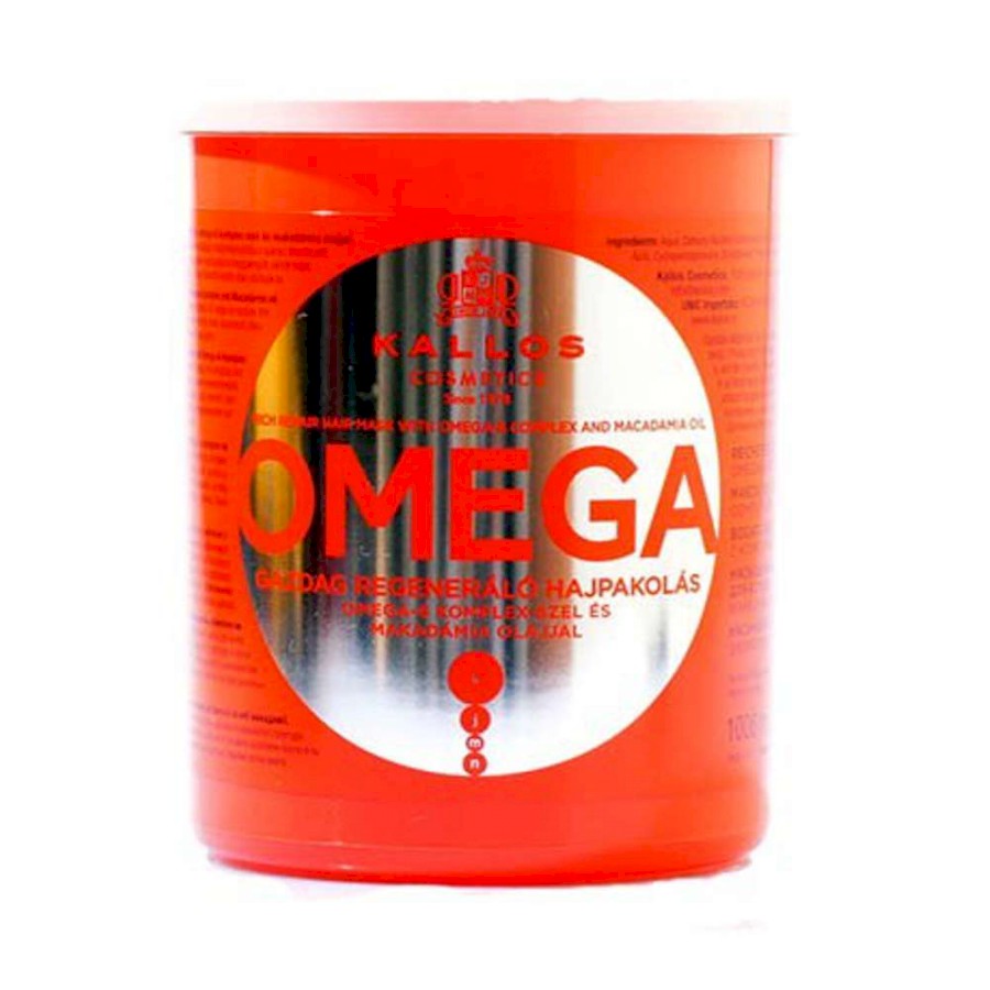 Kallos Omega Hair Mask 1000 ml Maske für Regeneration vom Haar
